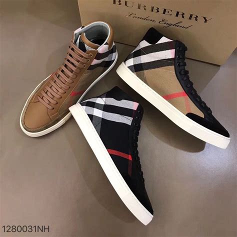 tenis burberry hombre|designer burberry high top sneakers.